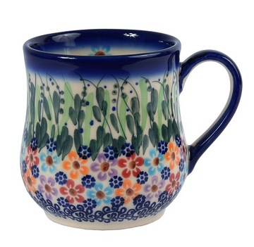CERAMICZNY KUBEK 350ML CERAMIKA STYL BOLESŁAWIEC KUBEK DO KAWY DO HERBATY