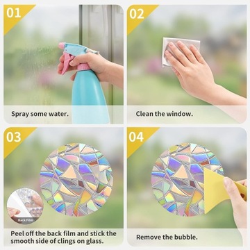 Наклейки на окна Наклейки с предупреждением на стекло