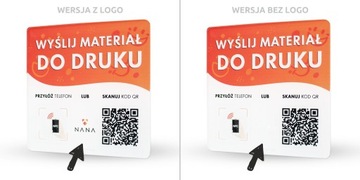 Табличка с NFC и QR-кодом для сайта отзывов Google, красочная печать