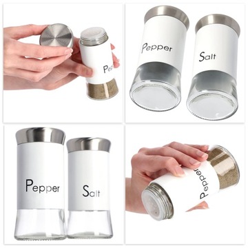 SOLNICZKA I PIEPRZNICZKA ZESTAW PRZYPRAWNIKI 2x150ml