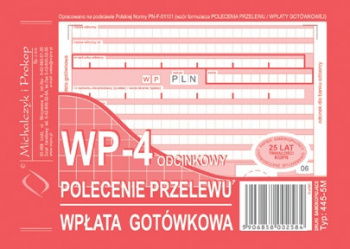 Michalczyk Polecenie przelewu 4 odcinkowy
