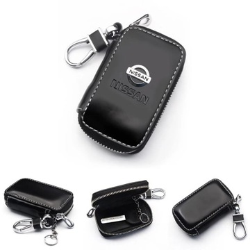 Брелок для ключей BEAUTIFUL NISSAN, хром, Кожа