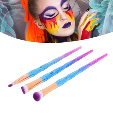 3 шт. 30 г флуоресцентной оранжевой краски для лица с кисточками для автофургона