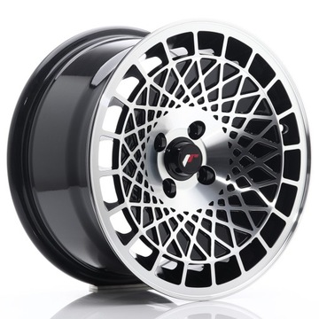Japan Racing JR14 16x8 ET15 4x100 Gloss Black Machined Face kpl + ceramika