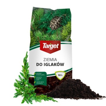 ZIEMIA PODŁOŻE DO IGLAKÓW GOTOWE PODŁOŻE DO TUI CISÓW ŚWIERKÓW 20L TARGET