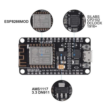 ESP8266 CP2102 WiFi-модуль NodeMcu V2