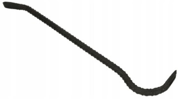 Кованый, ребристый, 120 см, метчик для выдергивания гвоздей, прочный, удобный.