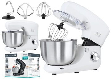 ROBOT PLANETARNY KUCHENNY MIKSER TEESA 5,5L MOCNY 1400W BIAŁY