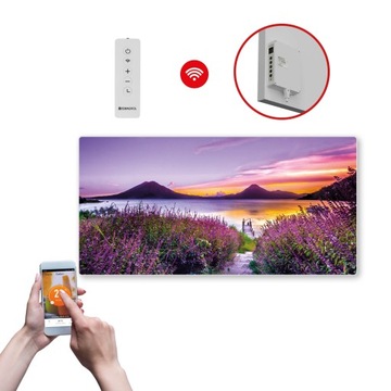 DEKORACYJNY PANEL GRZEWCZY na podczerwień o mocy 700W z WIFI