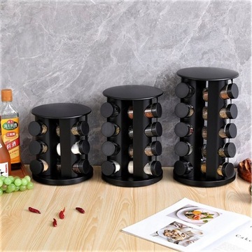 БОЛЬШАЯ ПОЛКА ДЛЯ СПЕЦИЙ ВРАЩАЮЩАЯСЯ ПОДСТАВКА ДЛЯ СПЕЦИЙ + 20 БАНОК С КРЫШКАМИ