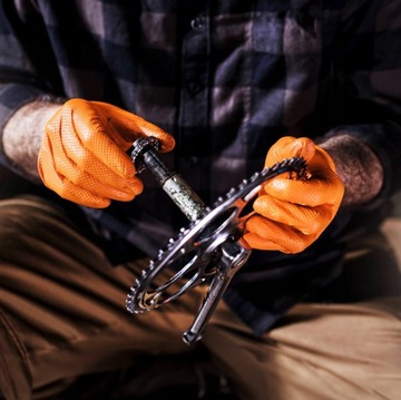 Перчатки Mercator GOGRIP ORANGE Нитриловые Оранжевые L 50 шт.