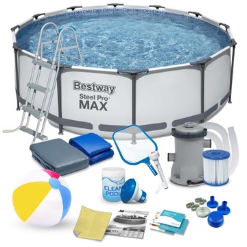 BASEN OGRODOWY STELAŻOWY 366x100cm Bestway 17w1