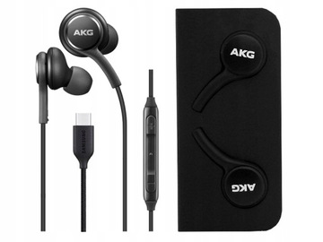 SAMSUNG AKG USB-C ORYGINALNE SŁUCHAWKI PRZEWODOWE CZARNE DOKANAŁOWE