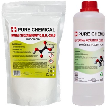 KWAS SZCZAWIOWY 1kg + GLICERYNA 1,25kg NA WARROZE