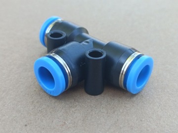Соединитель Т-образный Пневматический вставной разветвитель диаметром 8 мм PE 8