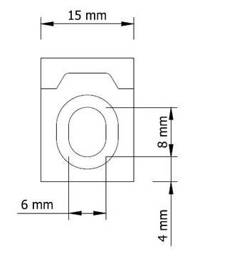 Кронштейн полкодержателя с двумя отверстиями, никель