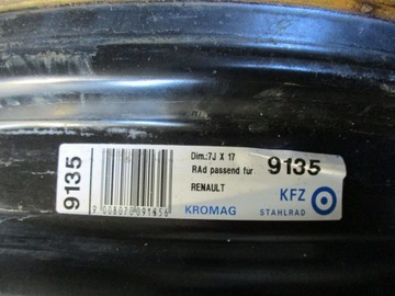 DISK OCELOVÝ 17 5X108 7JX17 ET50 RENAULT ESPACE