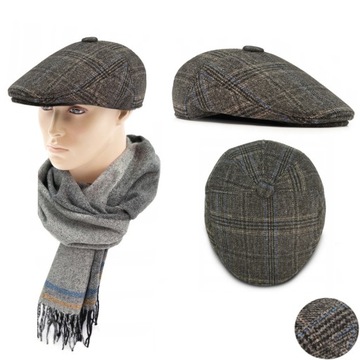 KASZKIET MĘSKI PAKO JEANS OCIEPLANY CZAPKA