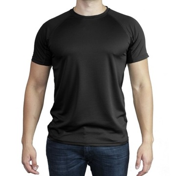 koszulka wojskowa termoaktywna oddychająca czarny t-shirt wojskowy
