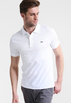 LACOSTE KOSZULKA POLO MĘSKA BIAŁA Z LOGO XL 1M4A