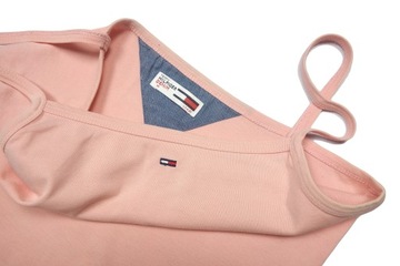 TOMMY HILFIGER Damski Krótki Top Bluzka Logo r. S 36 / M 38