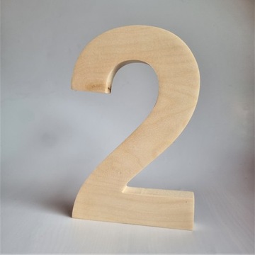 Деревянные цифры, деревянные цифры, 20 см, классика.