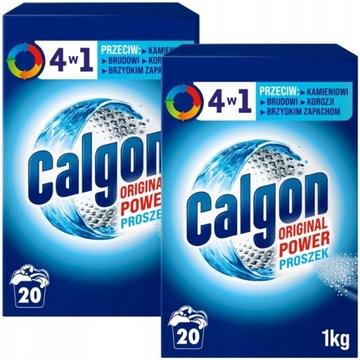 Calgon Proszek 4w1 Odkamieniacz do Pralki 2 x 1kg