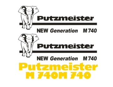 Naklejki oklejenie PUTZMEISTER M 740