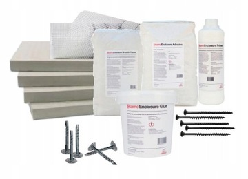 Kominek żeliwny narożny LEWY Wkład Kominkowy SIMPLE 8 KW - ZESTAW MONTAŻOWY