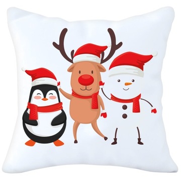 ДЕКОРАТИВНАЯ НАВУШКА 40х40 РОЖДЕСТВЕНСКАЯ С ПРИНТОМ