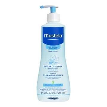 MUSTELA WODA OCZYSZCZAJĄCA bez spłukiwania od 1 d.ż. 500ml