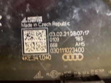 AUDI E-TRON 4KE FULL LED SVĚTLO PRAVÁ