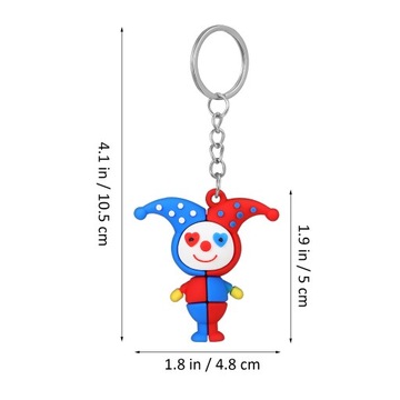 Clown Doll Key Car Ring Circus Chain