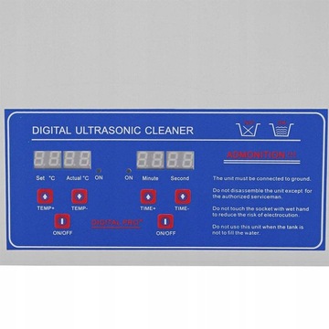 Ультразвуковой очиститель 22L 480w для стальных ювелирных изделий