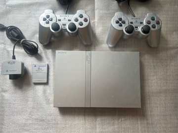 КОНСОЛЬ PLAYSTATION 2 PS2 2 ПАДА КАРТА ПАМЯТИ КАМЕРА