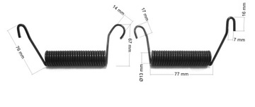 SPRĘŻYNA SKRĘTNA d=2,8 * Dw=13 * KOMPLET - 1kpl.