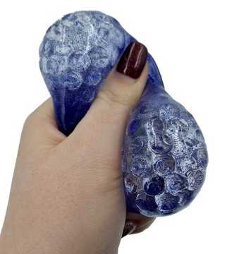 Gniotek Brokatowy Antystresowy Winogrono piłka zabawka sensoryczna squishy