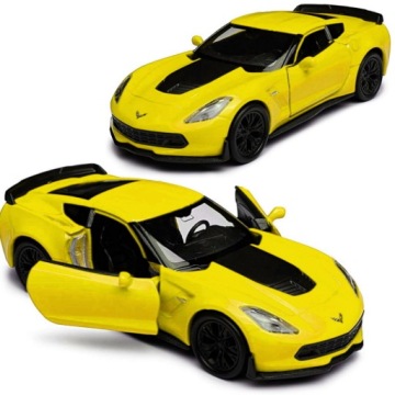 МОДЕЛЬ CHEVROLET CORVETTE Z06 WELLY 1:34 ЖЕЛТЫЙ