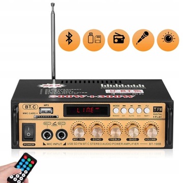 УСИЛИТЕЛЬ ДЛЯ BLUETOOTH МИНИ-ДИНАМИКИ 220 В