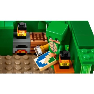 LEGO Minecraft — Пляжный домик «Черепаха» (21254) + подарочный пакет LEGO