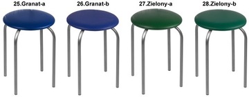 Металлический кухонный табурет CHICO, сатин - ЦВЕТА