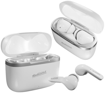 Słuchawki TWS Dokanałowe AUDICTUS Dopamine ANC Bluetooth Białe