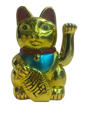 Японский Манеки-Нэко Китайский счастливый кот 25см