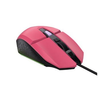 Mysz przewodowa Trust GXT 109P Felox 6400 dpi Różowa Gamingowa