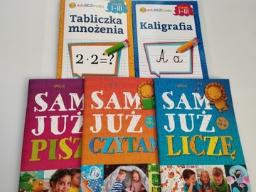 Zestaw TABLICZKA MNOŻENIA, KALIGRAFIA, SAM JUŻ czy