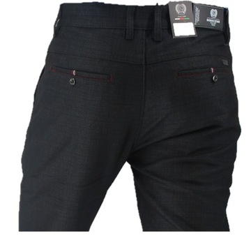 SPODNIE WIZYTOWE CZARNE DŁUGA NOGAWKA L34 W36