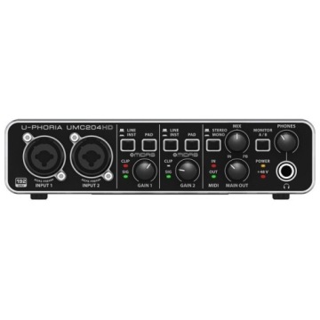 Аудиоинтерфейс Behringer UMC204HD USB MIDI 2x4