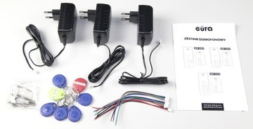 Домофон 2 ДВЕ СЕМЬИ Громкая связь GATE Считыватель брелоков GATE