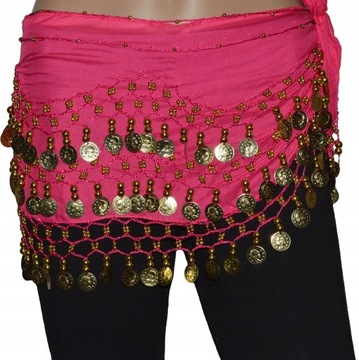 CHUSTA taniec brzucha BELLY DANCE tribal cygańska orient monetki Bollywood