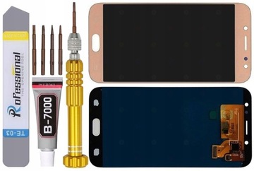 WYŚWIETLACZ DO SAMSUNG GALAXY J7 2017 J730 J730F LCD ZŁOTY